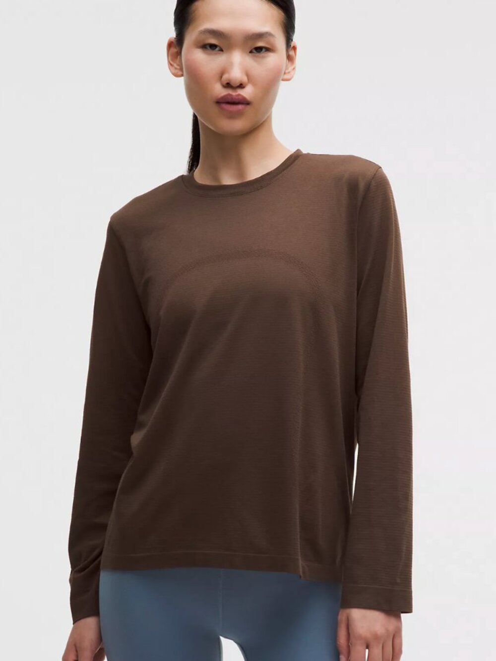 Swiftly Relaxed Long-Sleeve Shirt Hip Length Updated Fit